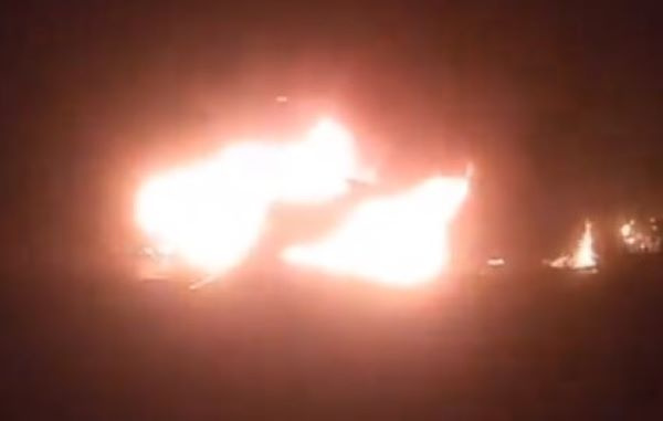 Before police could intervene, the mob set him on fire