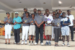 The award winners with their prizes