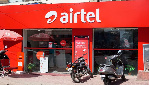 A front view of an Airtel shop